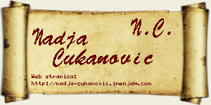 Nadja Čukanović vizit kartica
